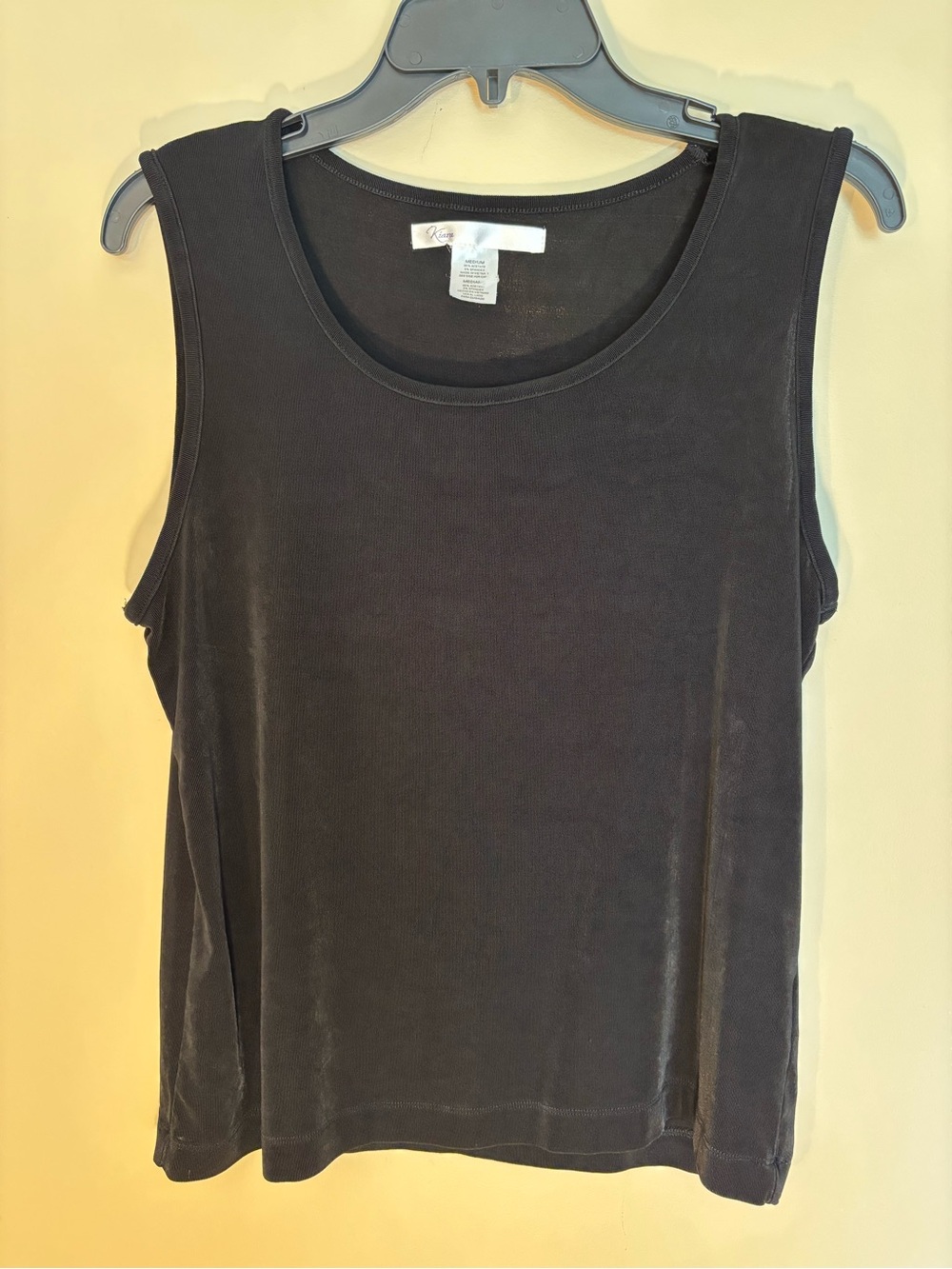 Kiara Black Scoop Neck Tank Top